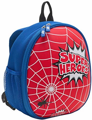 WEDO WEDO Spider 243302 plecak dziecięcy, stabilna strona przednia, 2 kieszenie z siatki na zewnątrz, kilka kieszeni z siatki wewnątrz, wyściełane paski do noszenia, bardzo lekki, łatwy do czyszczenia 2433302