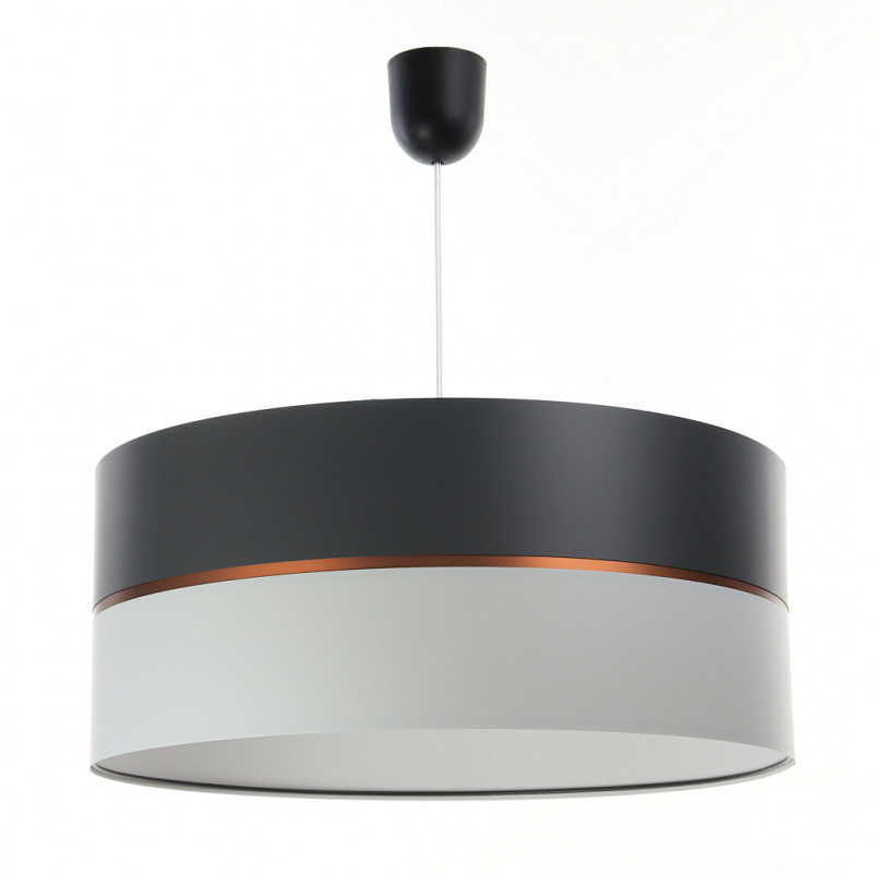 ImoLight Lampa wisząca Glamm grafitowo-biała 40cm 0P0-006-40cm