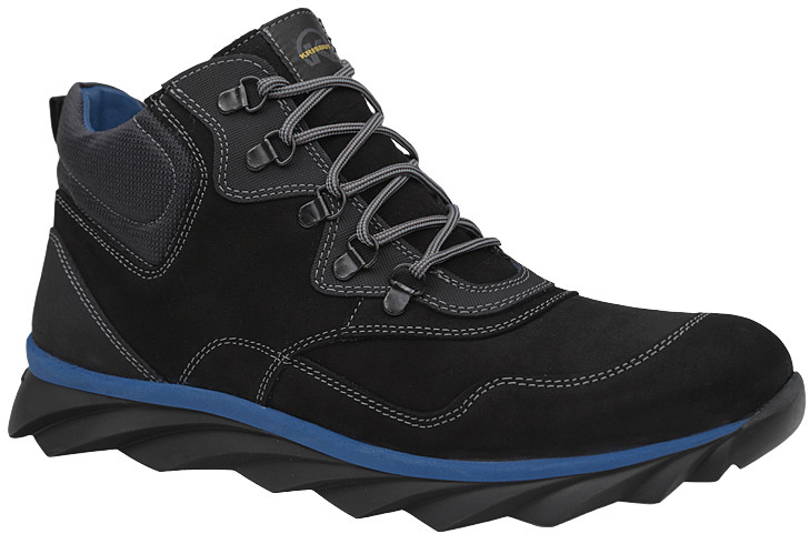 Krisbut Trzewiki zimowe 6406A-10-3 Czarne ocieplane trekkingowe 28090