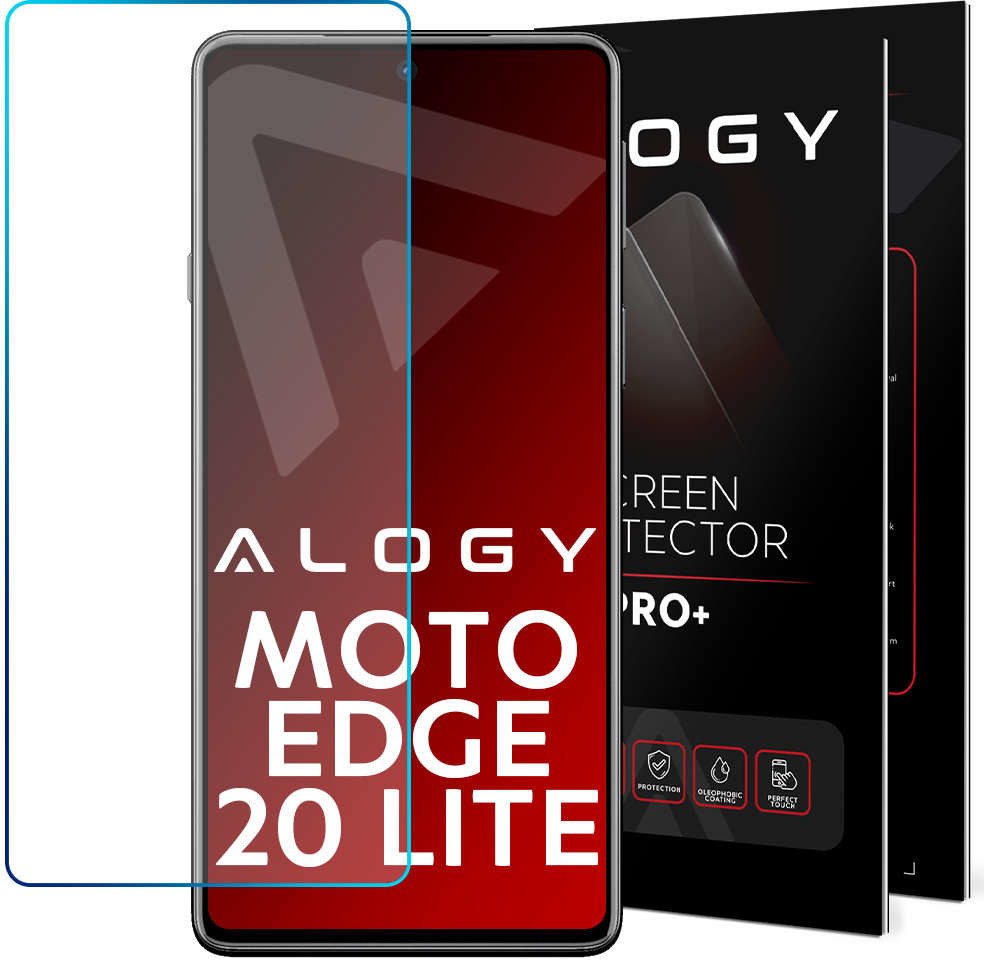 Alogy Szkło hartowane 9H szybka ochronna na ekran do Motorola Edge 20 Lite 11614X10