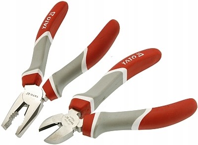 YATO Obcinaczki boczne +kombinerki 180mm 2037+2007