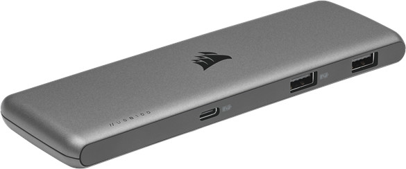 Corsair Corsair USB100 7-Port USB Type-C/USB Type-A Expansion Hub USB hub - 7 - USB 3.1 - Szary CU-9000003-EU