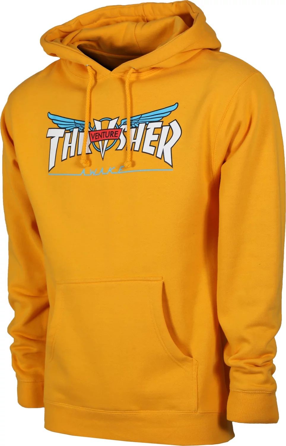 THRASHER bluza męska THRASHER VENTURE TRUCKS COLLAB HOOD Gold