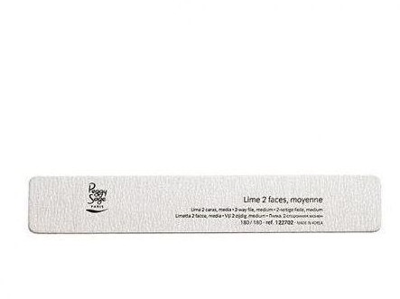 Peggy Sage 2-Way Nail File Zebra Medium pilnik do paznokci 180/180