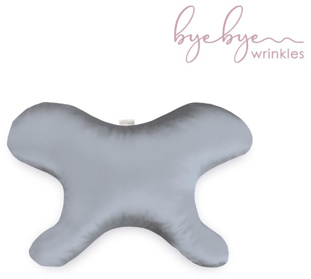 Poduszka antyzmarszczkowa Bye Bye Wrinkles MINI Kolor grafit Pokrowiec Naturalny jedwab