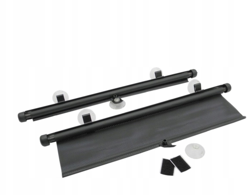 Żaluzje rolety na boczne szyby czarne 2 x 45cm