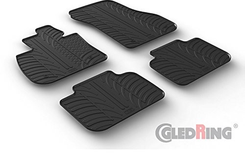 Gledring gled ring 499 zestaw maty gumowe BMW X2 °F39 2/2018-(profil T 4-częściowy + zestaw Clips), czarna 499