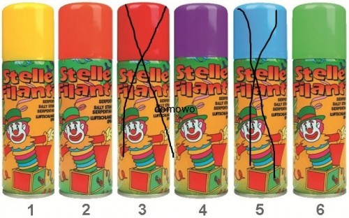 SPAGHETTI KONFETTI PIANKA W SPRAYU ŻÓŁTA