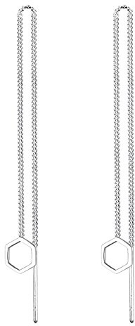 Elli Kolczyki damskie Hexagon  srebro 925 0308660216 0308660216