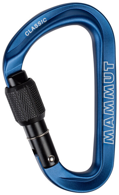 Mammut Classic HMS Screwgate Carabiner, screw gate, blue 2021 Karabinki zakręcane 2040-02470-1550-1