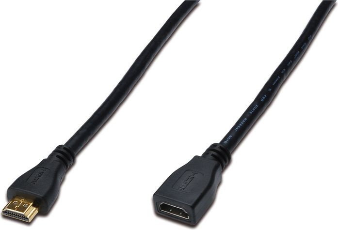Digitus Kabel przedłużający HDMI dużej szybkości, typ A/M - A/F 5,0m AK-330201-0 (AK-330201-050-S)