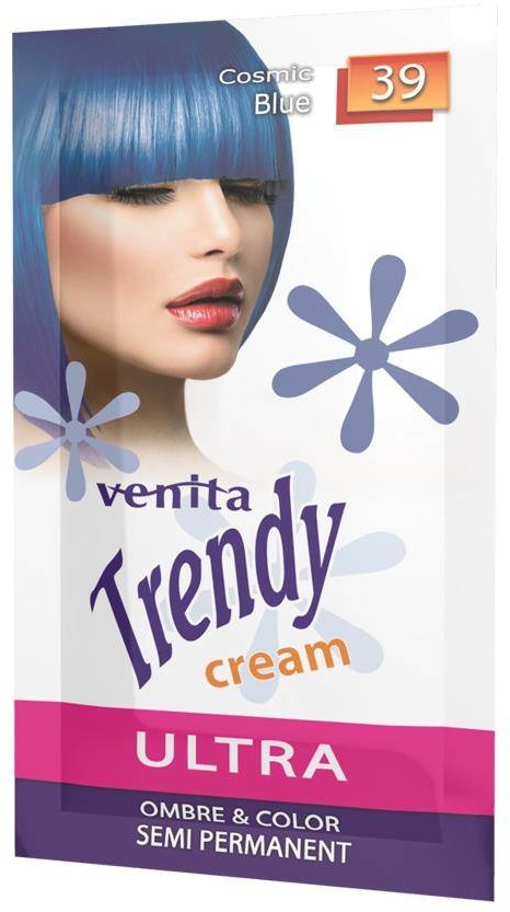 Venita Trendy Cream Ultra krem do koloryzacji włosów 39 Cosmic Blue 35ml 99862-uniw