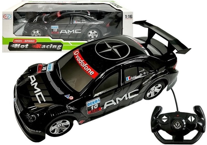 Lean Auto Zdalnie Sterowane R/C Sportowe 1:16 Czarne  5414