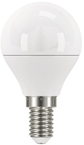 EMOS LED żarówka Classic Mini Globe 6 W E14 zimna biel, szkło, 6 W, przezroczysty, 4,7 x 4,7 x 9 cm ZQ1222