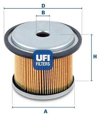 UFI FILTERS Filtr paliwa FILTERS 26.676.00