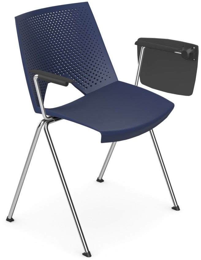 Intarseating Krzesło konferencyjne z pulpitem Strike chrom