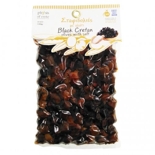 Physis of Crete Oliwki ciemne, niedrylowane, suszone z solą 250g 5202