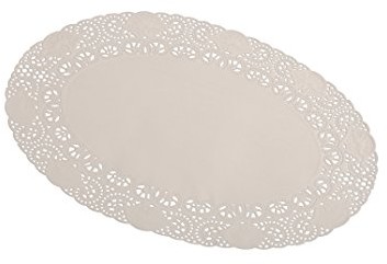 SemyTop Tort semy koronka, owalna, 16 x 23 cm, 1er Pack (1 X 100 sztuk) ST-3090