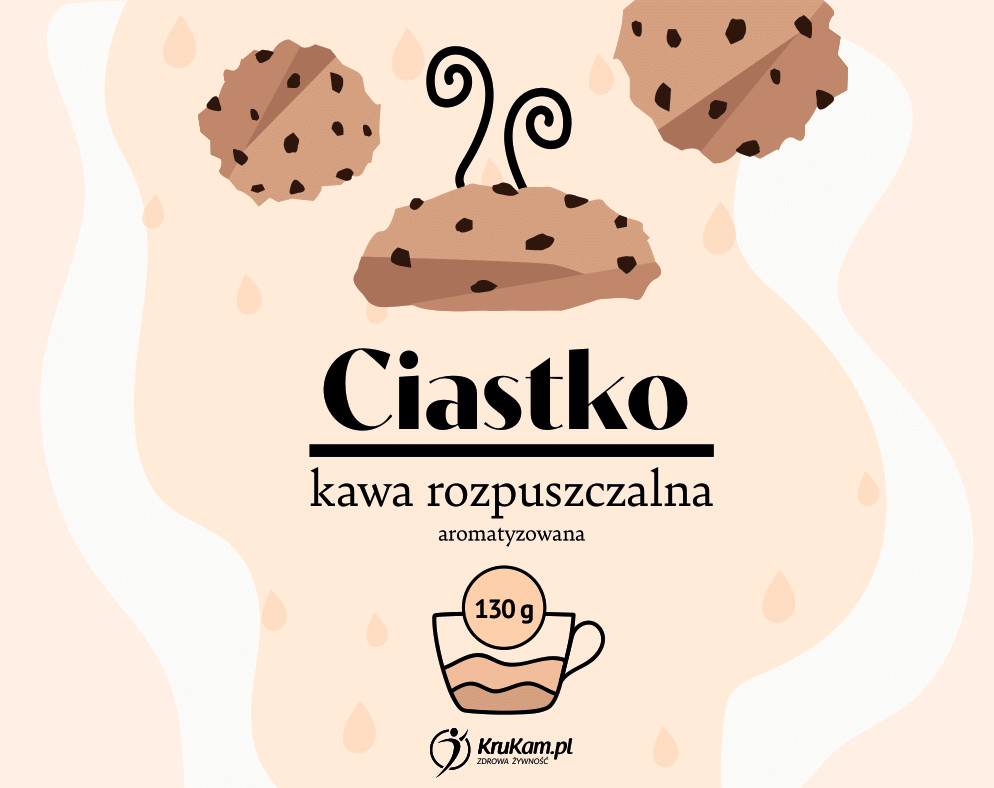 KruKam Kawa rozpuszczalna Ciasteczkowa 130g