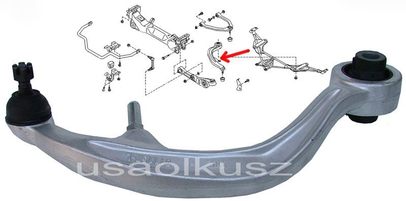 FEBEST Wahacz przedni dolny lewy tylny Infiniti G35 2003-2007 351937-2