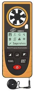 benetech Wielofunkcyjny wiatromierz miernik wiatru GM14