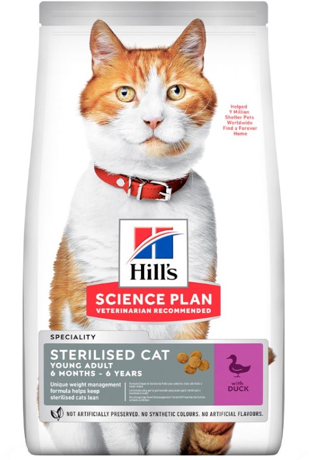 Hill's Science Plan Science Plan Young Adult Sterilised, kaczka - 1,5 kg