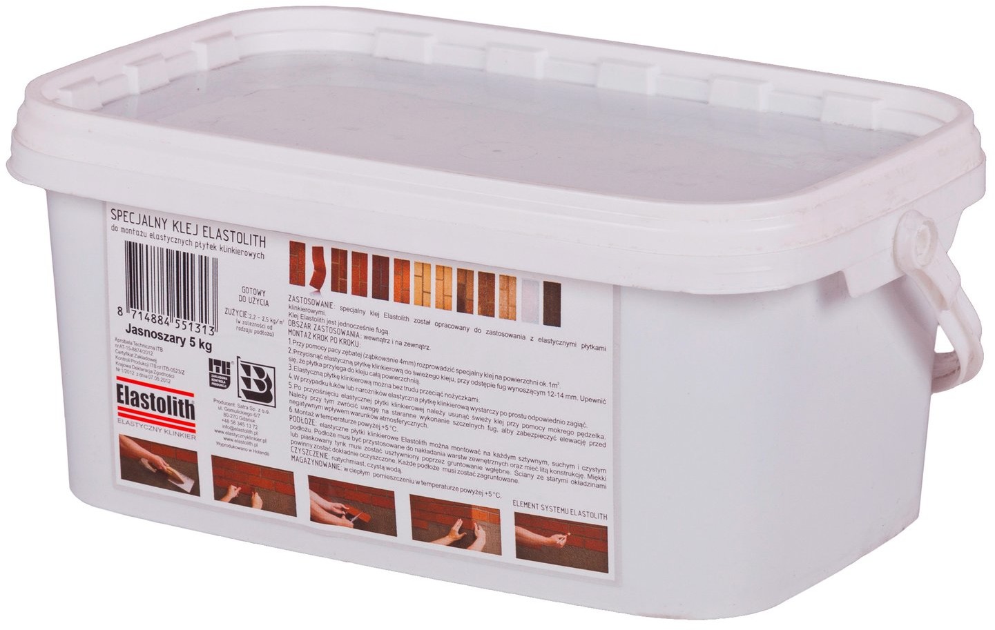 Tytan Elastolith Elastolith Fuga szary jasny 5 kg