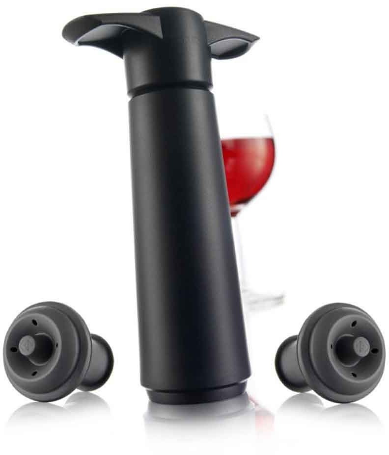 Vacu Vin Pompka próżniowa i 2 korki Wine Saver Blister black 09814606