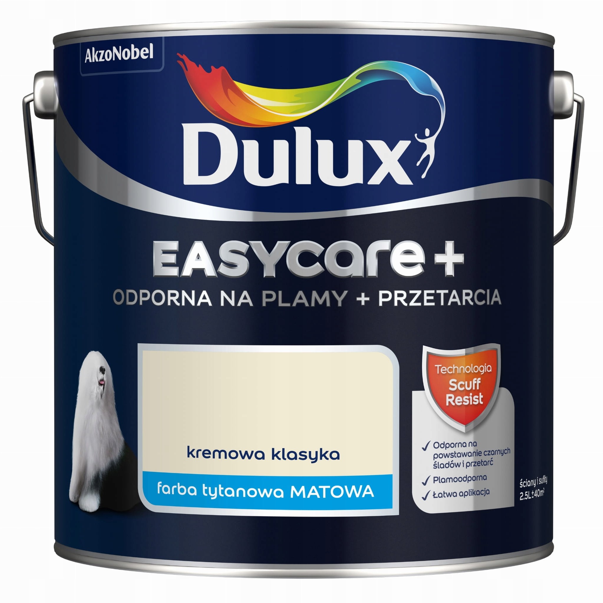 Farba Dulux EasyCare Plus Kremowa Klasyka 2,5L