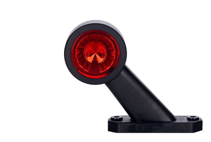 HORPOL SP J Lampa obrysowa biało-czerwona hor 69 na wysięgniku krótkim ukośnym diodowa 12/24 v prawa przewód 0,4 m) AMI-LD 725/P