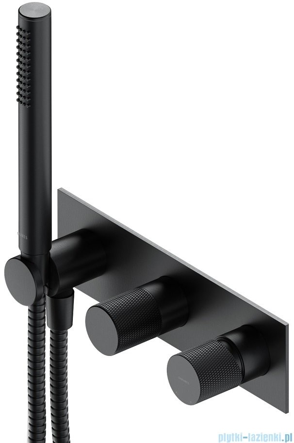 Omnires Contour bateria prysznicowo-wannowa podtynkowa z rączką prysznicową antracyt CT8035/1AT |