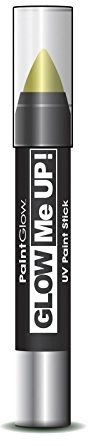 Smiffys Paintglow UV Paint Stick, jeden rozmiar, żółty AI1H01