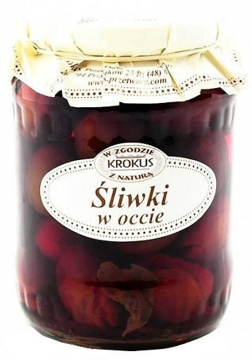 Krokus Śliwki w Occie Śliwka 710g - Krokus smaknatury-KROSLIWKAOCET