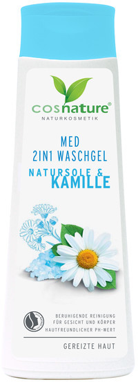 Cosnature Cosnature Naturalny Żel Oczyszczający Do Twarzy i Ciała Z Solanką i Rumiankiem 2 w 1 MED 250ml