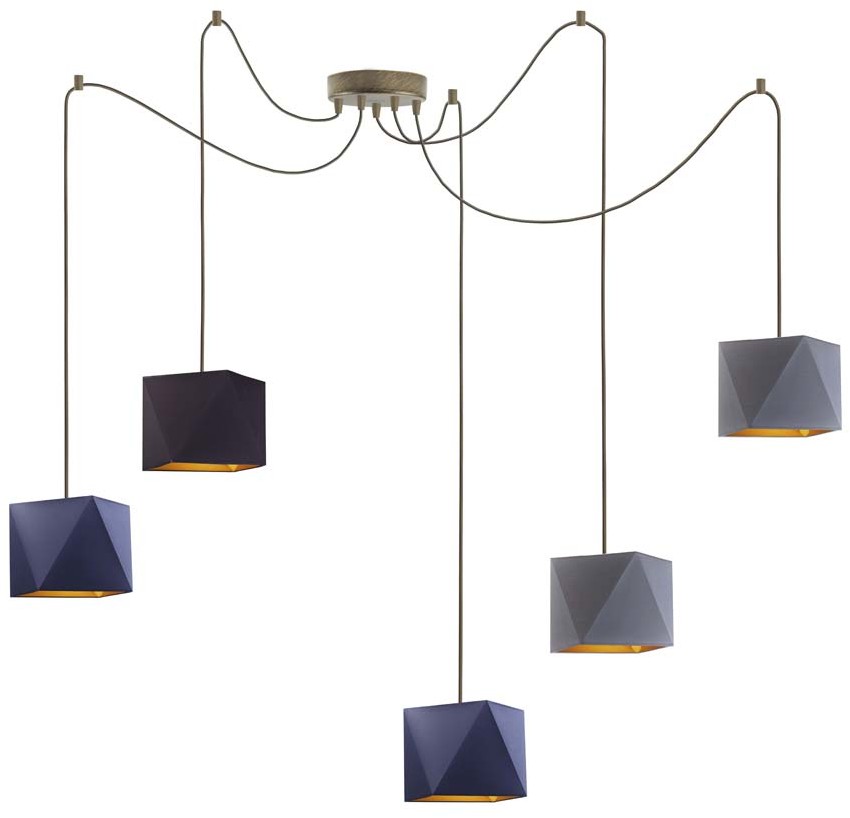 LYSNE Lampa wisząca z regulacją wysokości KANO GOLD 400041/20 D1