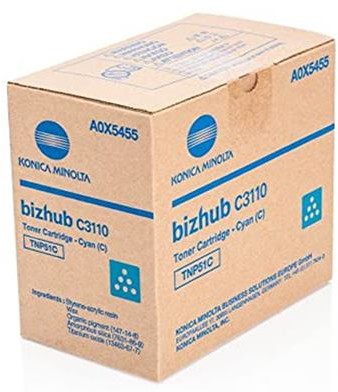 Konica Minolta Toner Minolta TNP 51C do Bizhub C3110 | 5000 str | cyan A0X5455