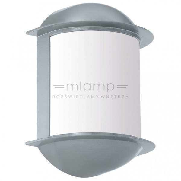 Eglo Ścienna LAMPA zewnętrzna ISOBA 96354 elewacyjna OPRAWA kinkiet LED 6W do ogrodu outdoor IP44 srebrny biały 96354