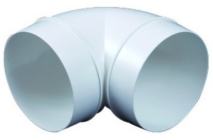 Kolano kanał okrągły średnica 125 mm 90 stopni