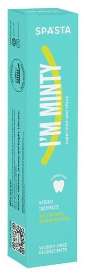 Spasta Spasta IM MINTY Naturalna pasta do zębów bez fluoru 90ml