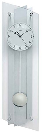 AMS f5261 radiowy zegar wahadłowy, drewno, wielokolorowa, 80 x 36 x 27 cm F5261