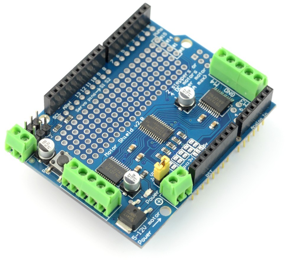 OEM L293D Motor Shield - 4x sterownik silników DC - 12V/1,2A - nakładka dla Arduino GRL-12811