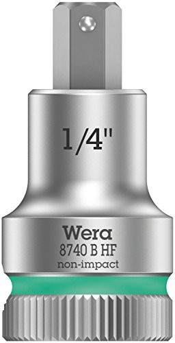 Wera 05003080001 8740 szer. HF bitnuss grzechotek Zyklop z funkcją uchwytu do śrub z łbem walcowym z gniazdem sześciokątnym 05003089001