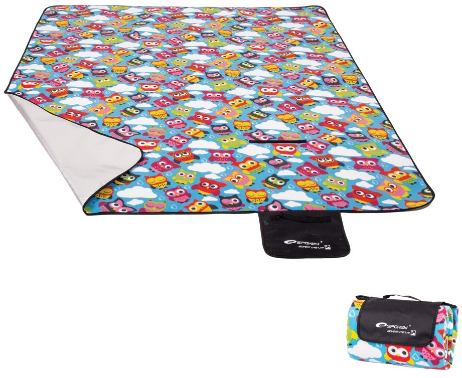 Spokey Picnic Owl koc piknikowy 180x210 cm