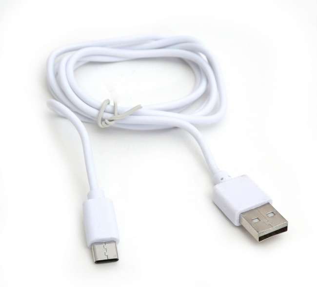 Kabel USB Platinet USB A USB C Biały 1m
