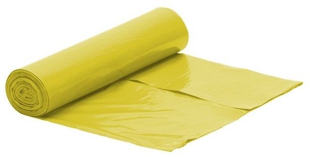 Worek żółty na śmieci LDPE 60L/rolka 50 szt LDPE60/50