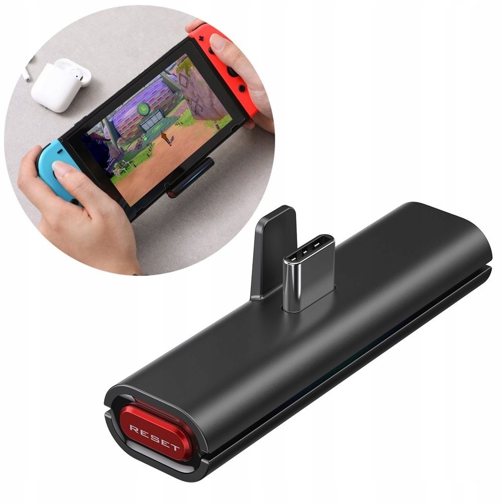 Adapter Bluetooth Audio Nintendo Switch + Stojak
