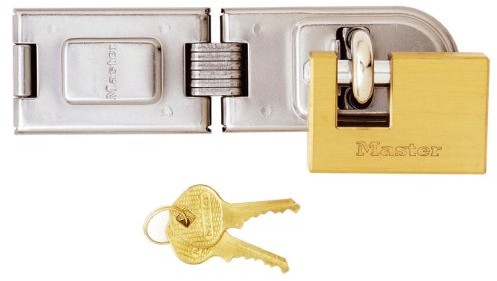 Master Lock 606720eurd  Vorteilspack: zasuwa do drzwi + koszyczek na mosiądz kłódka 606720EURD