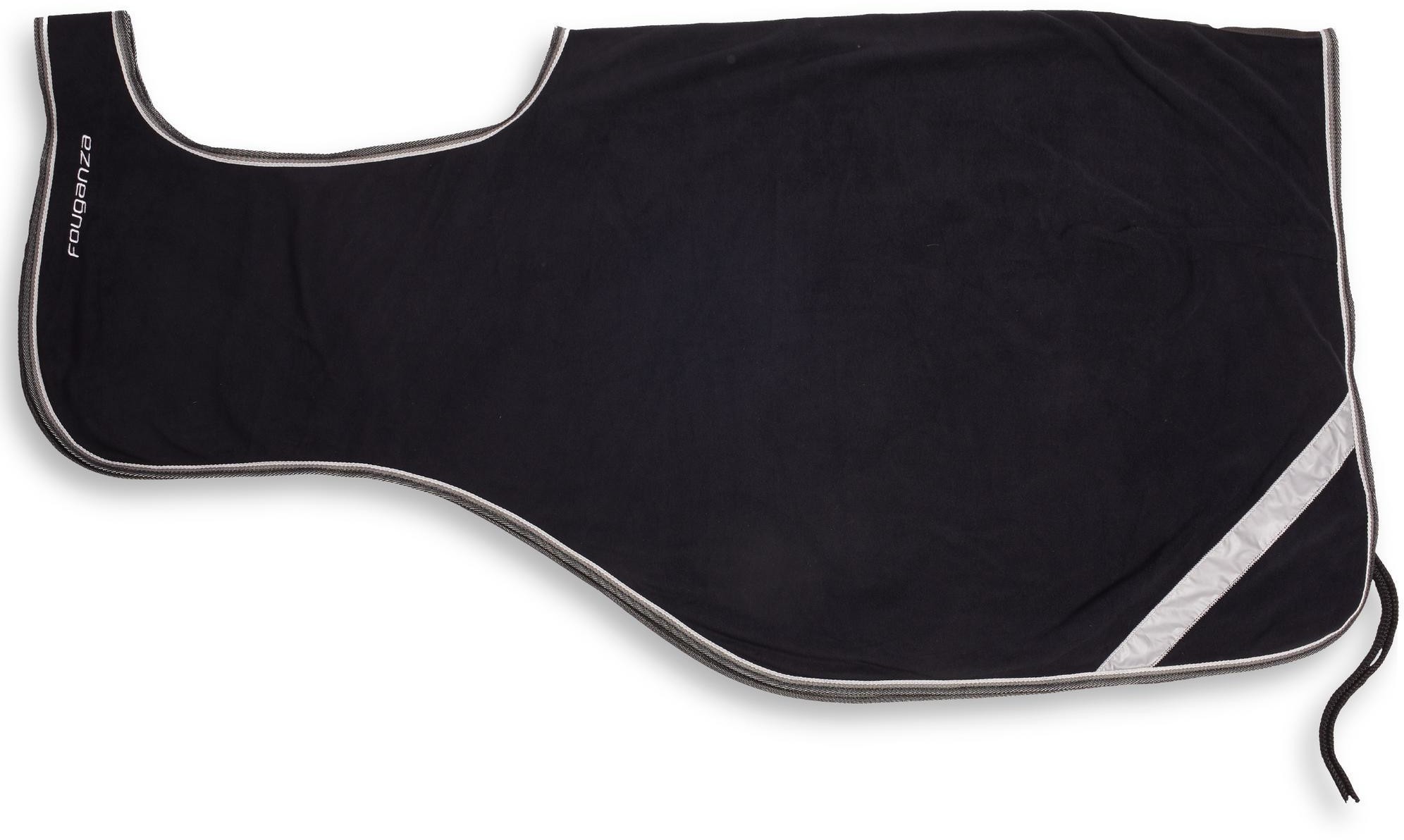 FOUGANZA Półderka Polar 500 Unisex Czarny, Szary