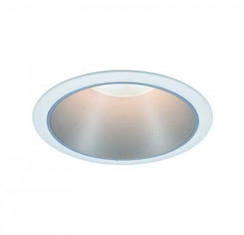 Paulmann Zestaw Oprawa wbudowana Cole Coin 3st ś okr stała LED1x6,5W 2700K 230V Bia/Srebrny-mat/twszt 93409