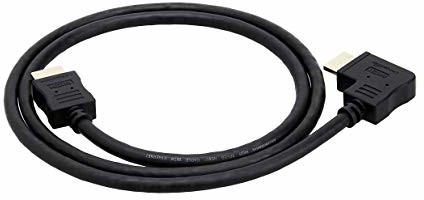 AmazonBasics Amazon Basics kabel HDMI, 91,4 cm, kąt 270°, High Speed 1.4b L6LHD028-CS-R